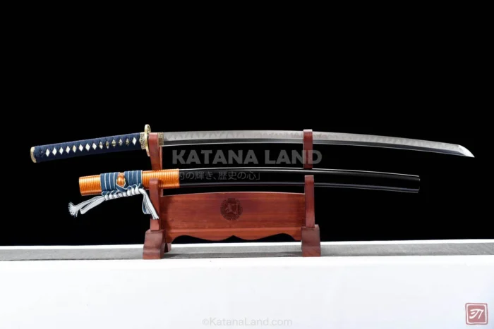 Black Samurai Katana with Hamon