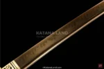 Traditional katana with BO-HI and T10 steel craftsmanship