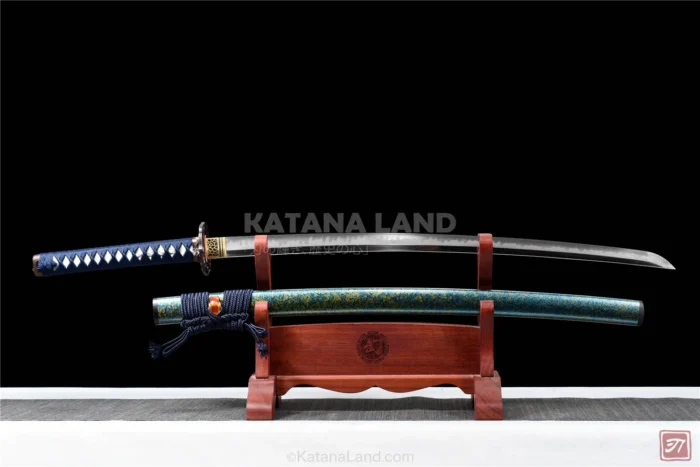 Purple Samurai Katana with Hamon Feature