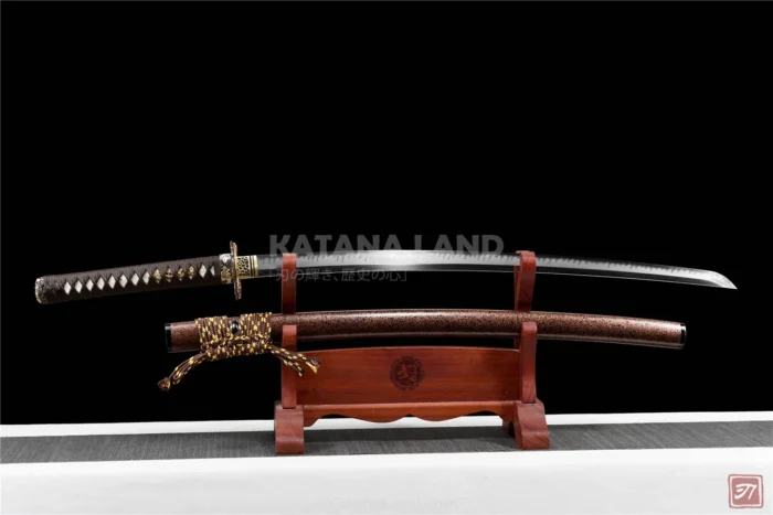 Black hamon samurai katana