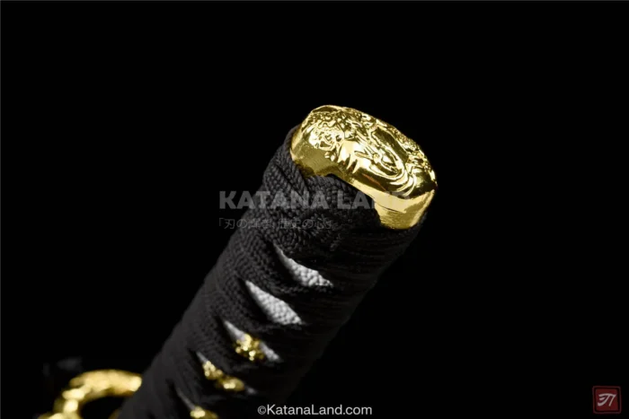 Authentic T10 Steel Katana Sword with Gold Accents