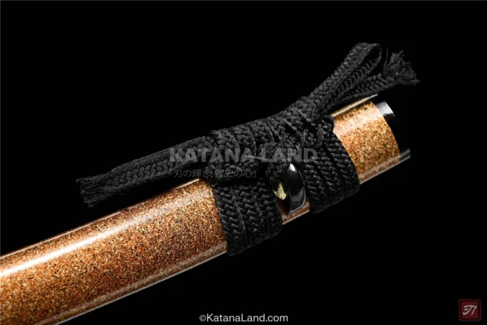 Beautifully Crafted Gold Katana with Hamon